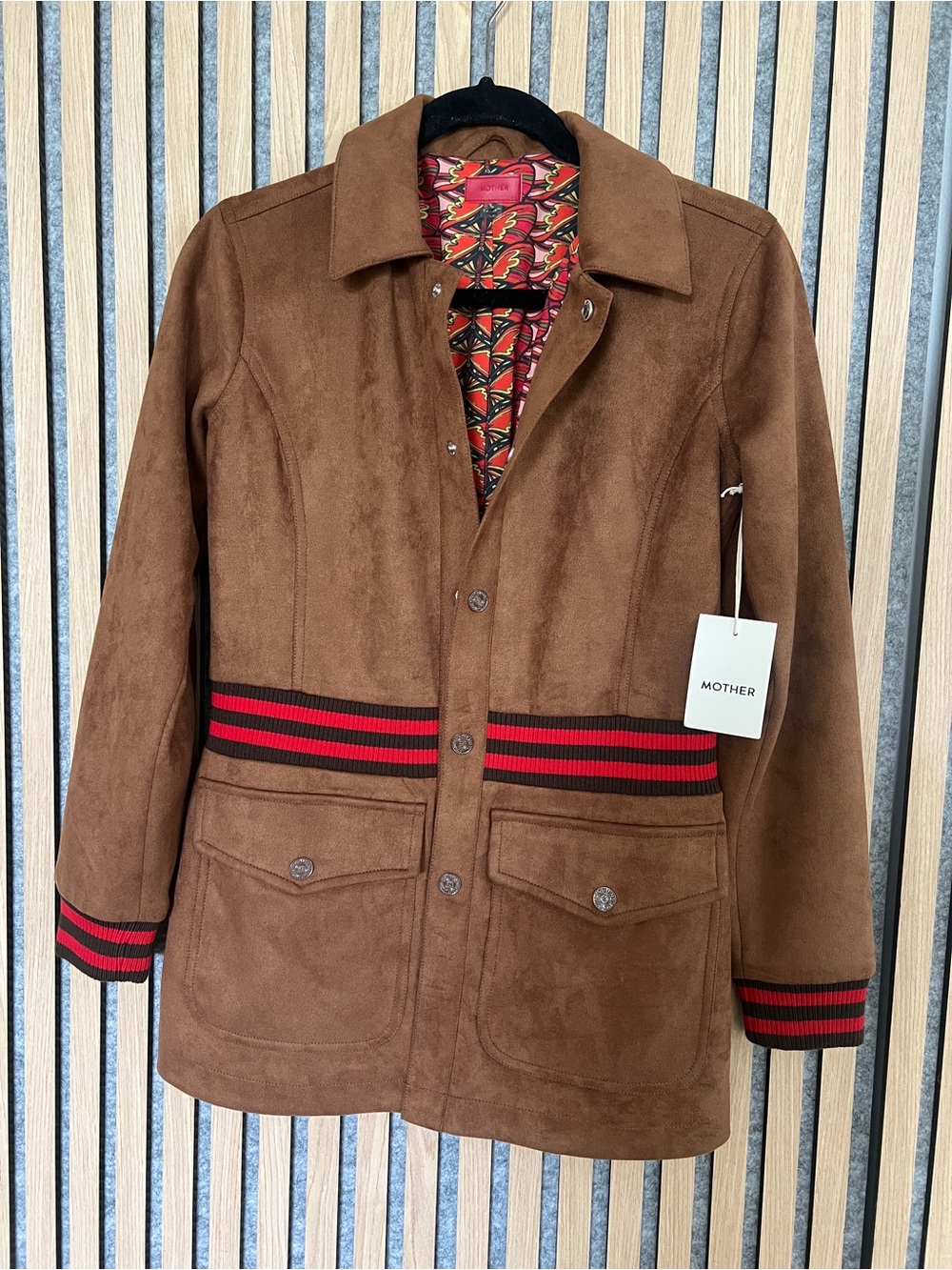 MOTHER THE RIBBED CAR COAT “MEAN STREETS” XS NW